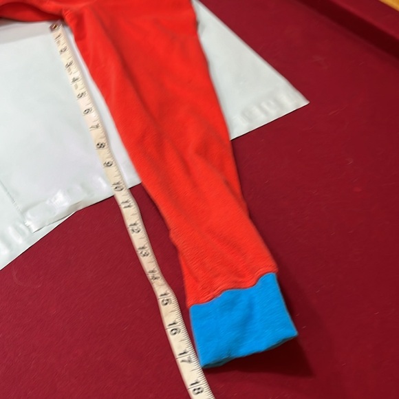 Wonder Woman RED fleece one piece body suit zip up Onesie PJS footed costume Lg - Picture 16 of 16